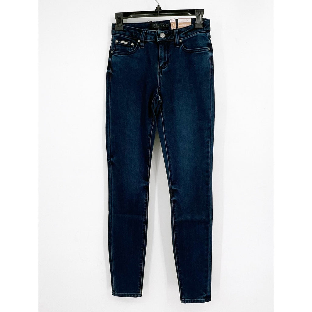 Prana Womens Sienna Skinny Jeans 26x31 US 2 Deep Blue Stretch Denim Mid Rise NWT