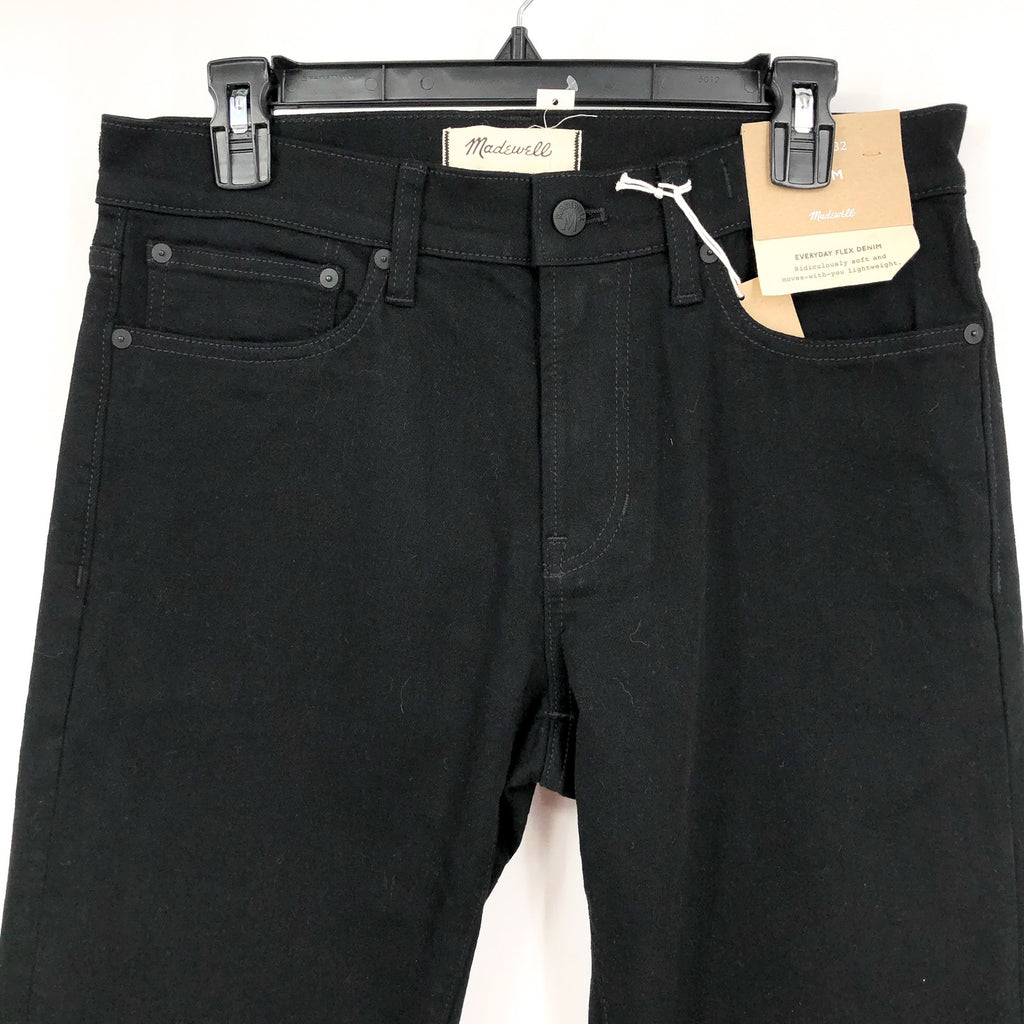 MADEWELL Men's Slim Jeans 30x32 Black Bainhart Wash ND479 COOLMAX® Denim NWT