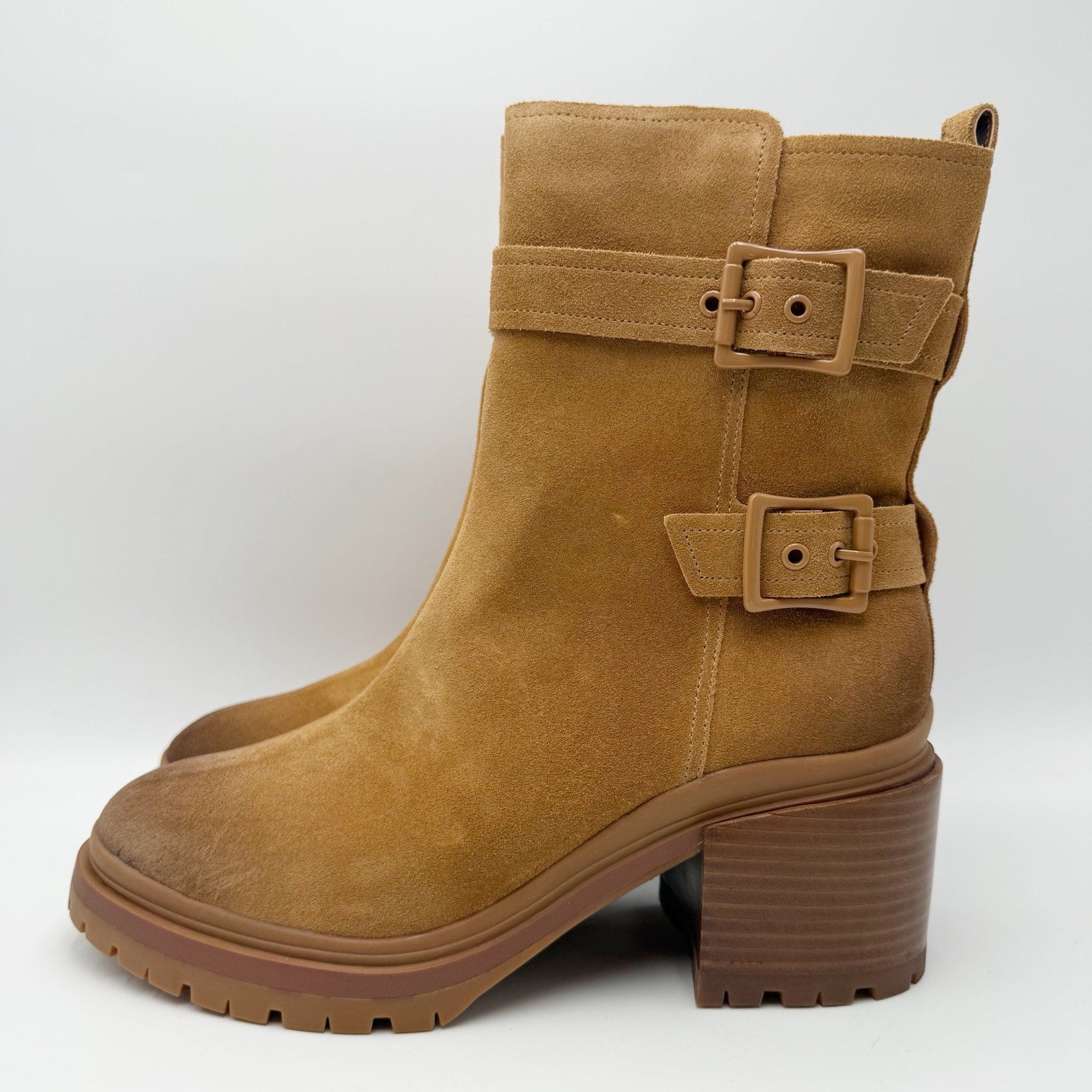 Naturalizer Womens Trina Heeled Boots Size 10 M EU 41 Brown Suede NIB