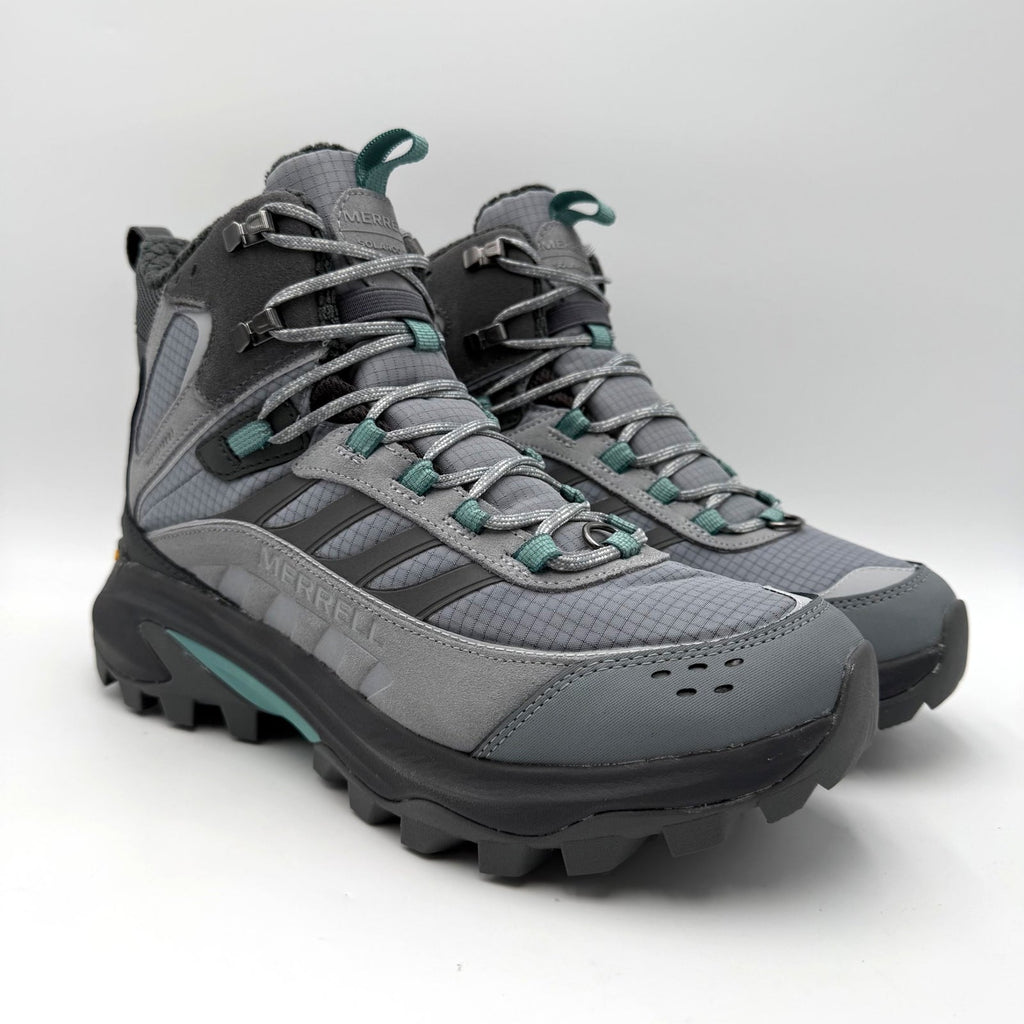 Merrell Womens Moab Speed 2 Thermo Mid Hiking Boot Size 10.5 Gray WP J038190 NIB