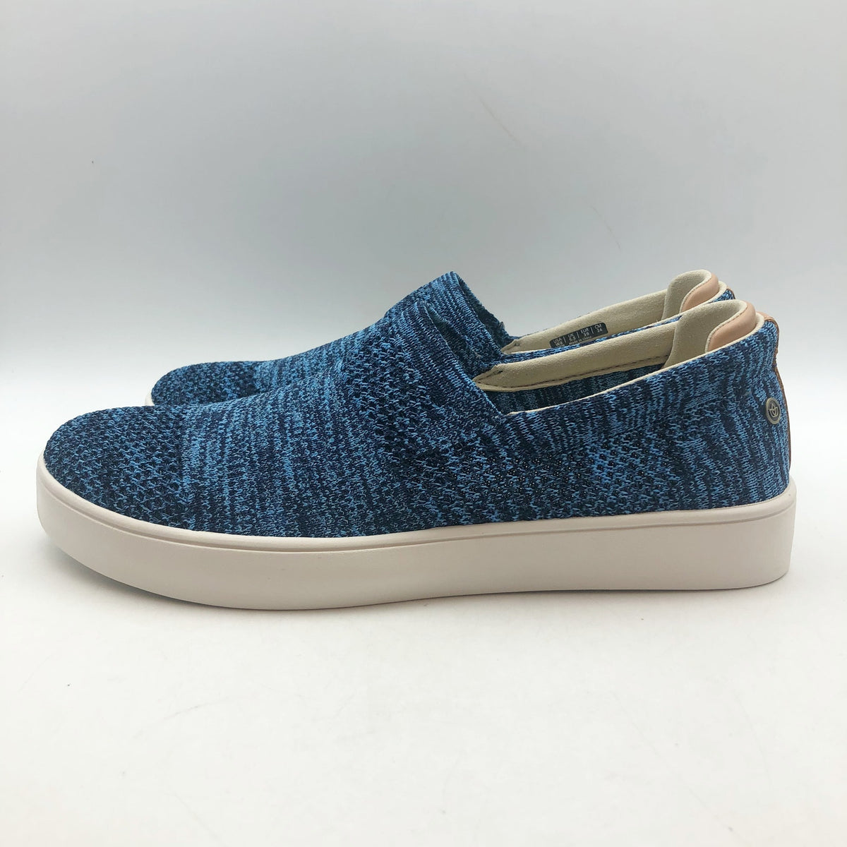 Spenco Womens Coastal Slip-on Sneakers Size 8 WIDE Patriot Blue Knit NIB