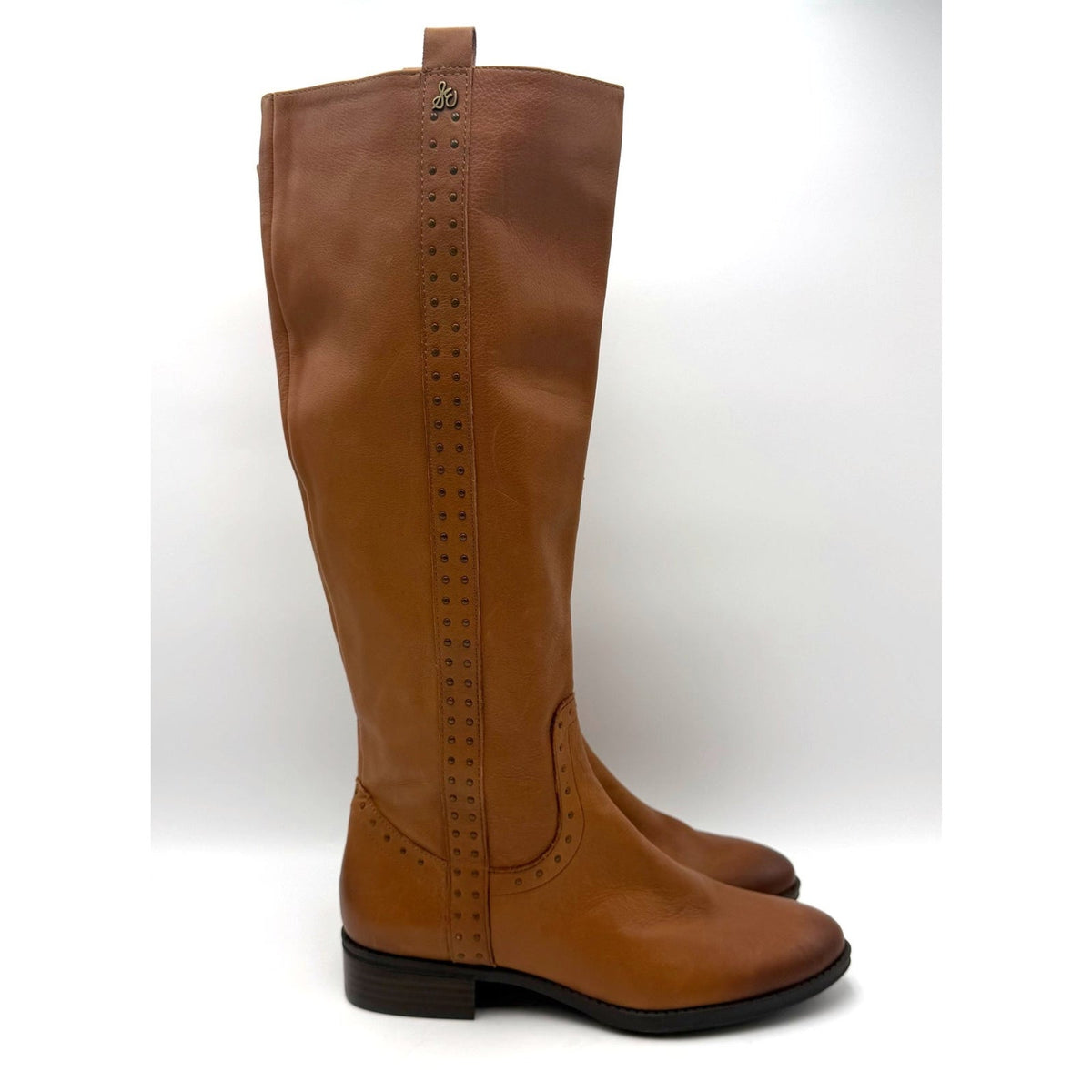 Sam Edelman Womens Prina Knee High Riding Boots Size 8 EU 38 Light Brown NWOB