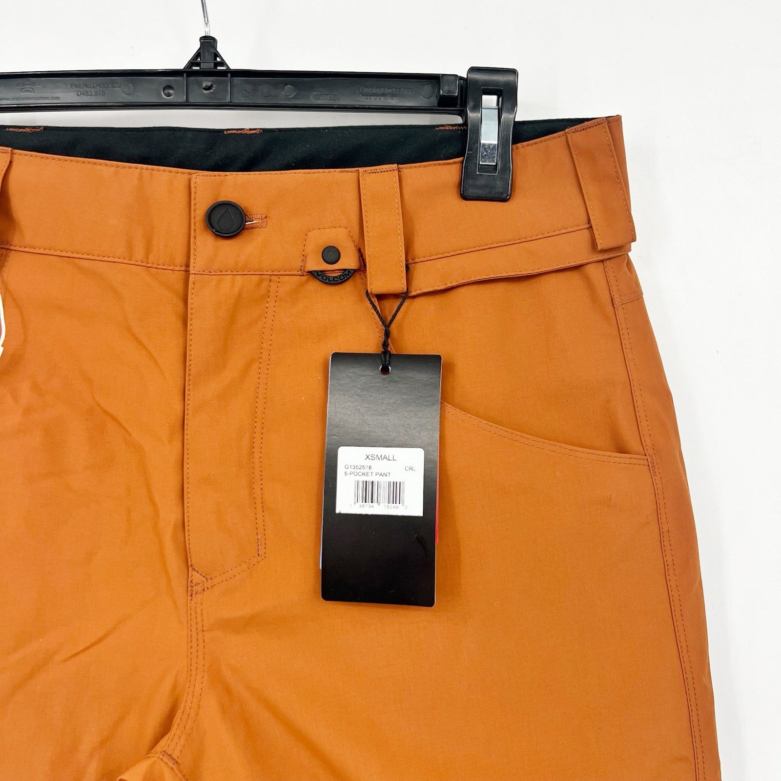 VOLCOM Men's 5-Pocket Snow Pants XS Carmel Brown Water Resistant NWT