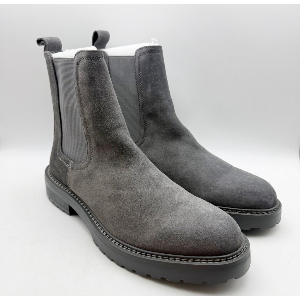 Saint Morta Men's Chunky Chelsea Boot US 9 EU 43 Dark Grey Suede NIB