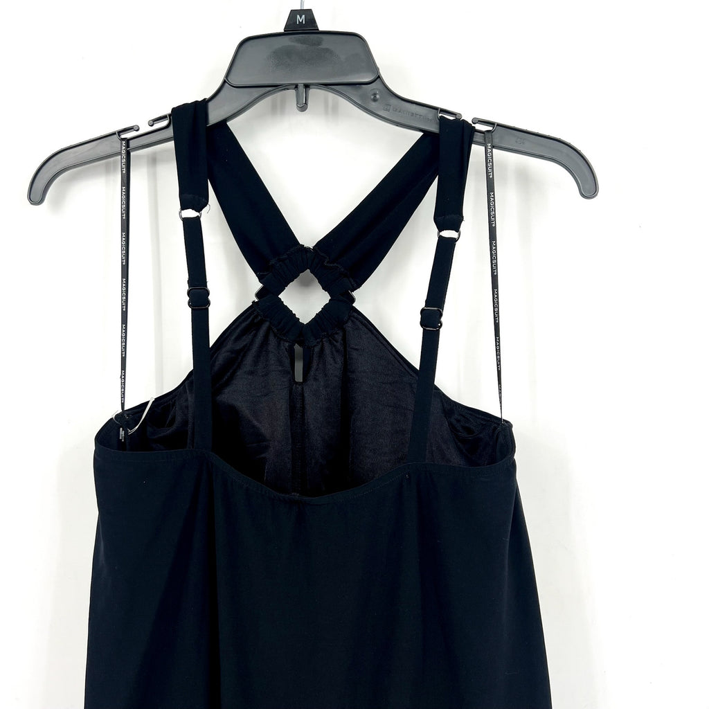 MAGICSUIT Beverly 2-in-1 Convertible Swim Dress Size 14 Black Miraclesuit NWOT