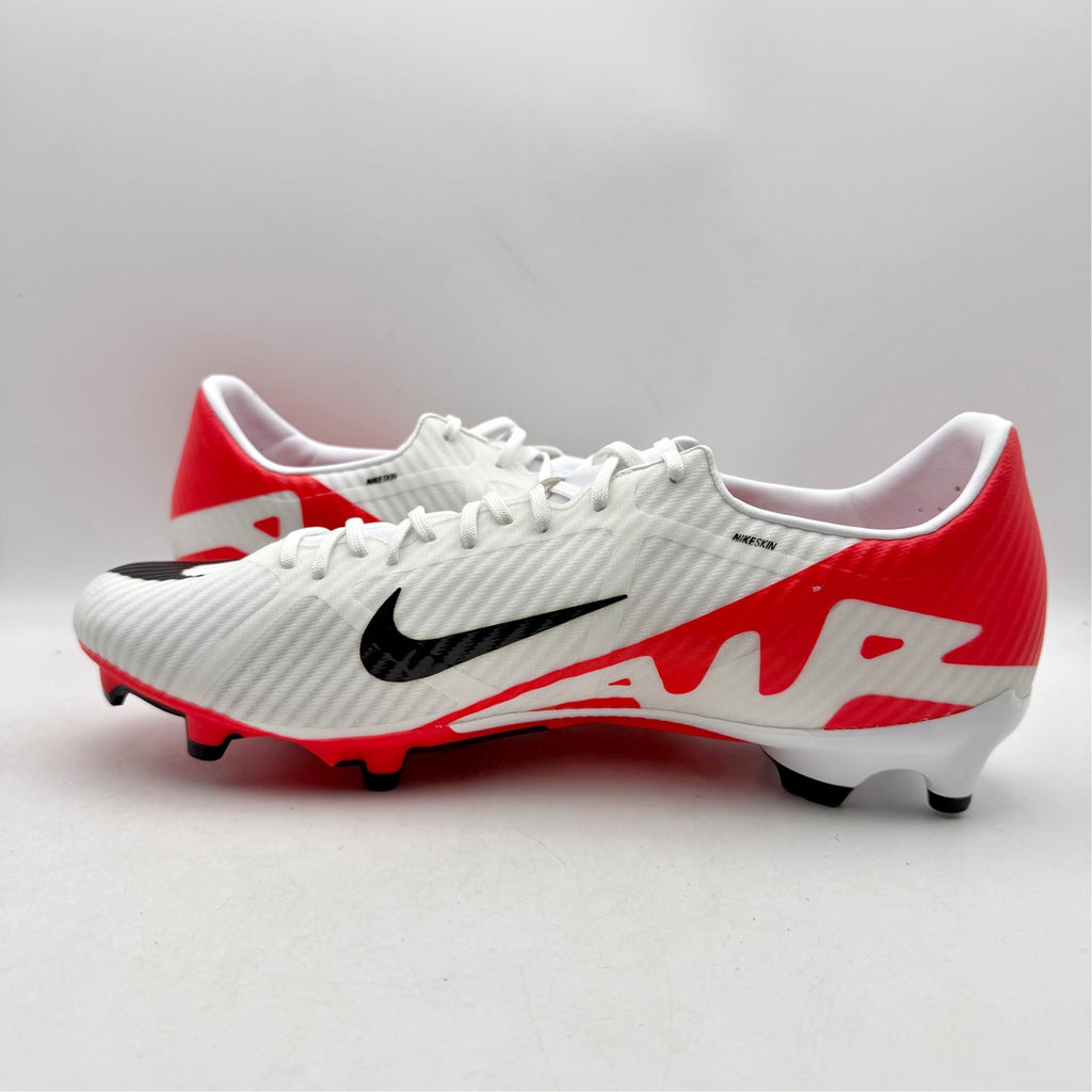 Nike Mens Zoom Vapor 15 Academy MG Soccer Cleats US 11.5 White Red DJ5631 NWOB