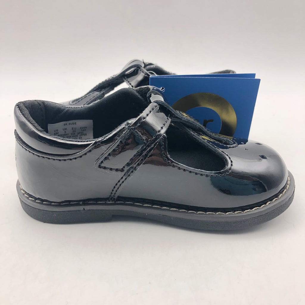 Stride Rite Girls SR Susie Mary Jane Flat Size 13 Toddler Shoes Black NIB