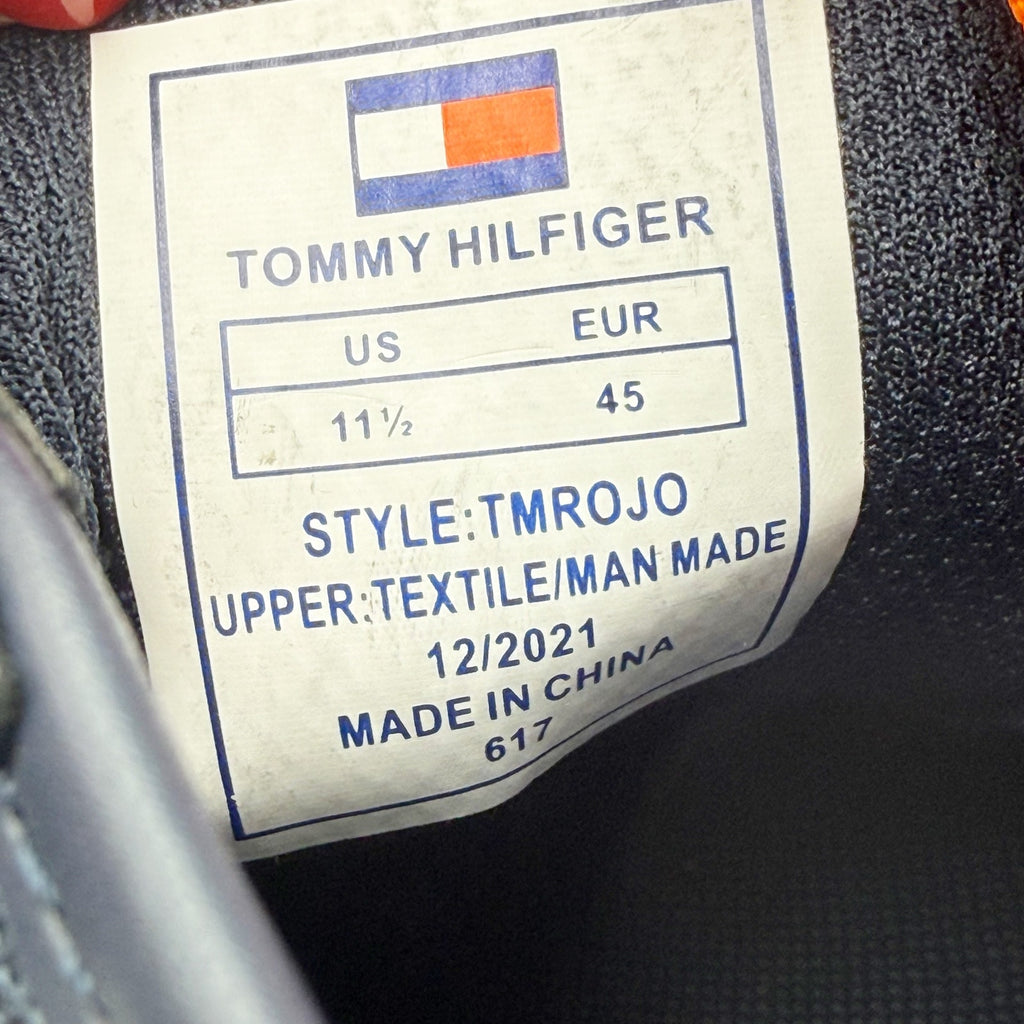 Tommy Hilfiger Mens Rojo Low Sneakers Size 11.5 Navy Blue White NWOB