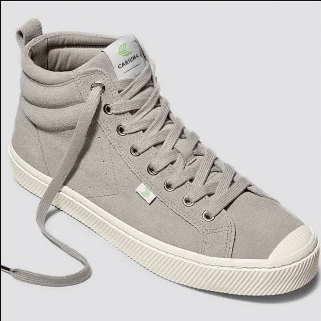 Cariuma OCA High Sneakers Womens 10.5 Mens 9 Cloud Grey Suede NIB