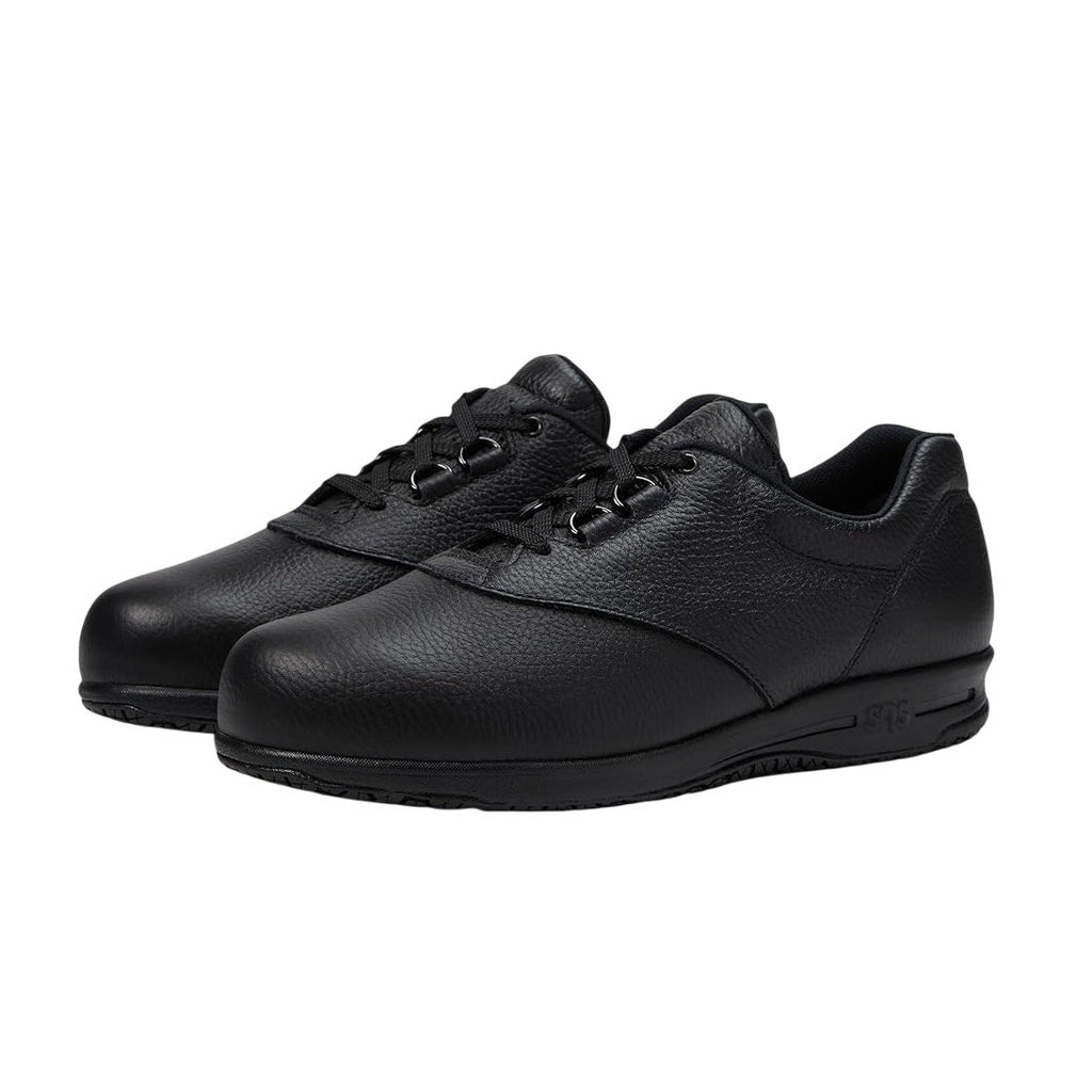 SAS Womens Liberty Lace Up Casual Sneaker Size 11 M EU 41.5 Black Leather SR NIB