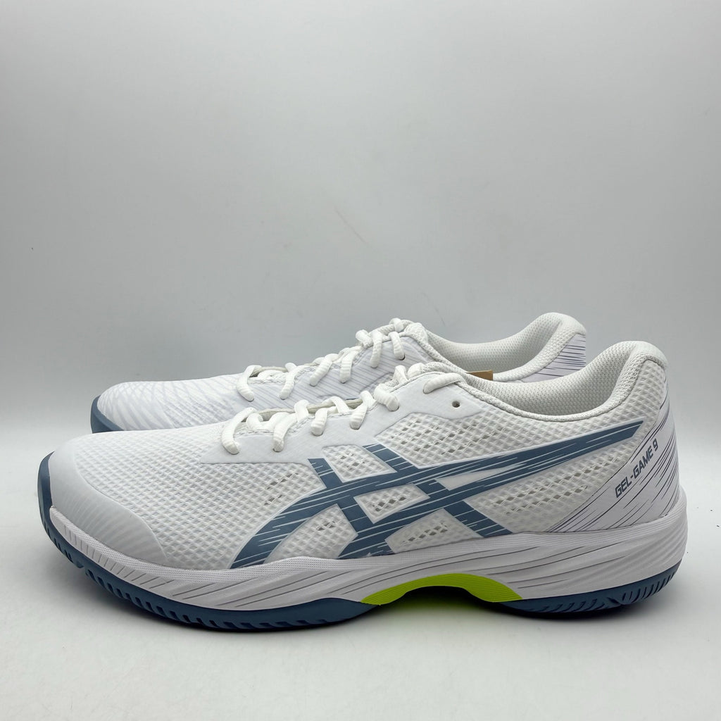 ASICS Mens GEL-Game 9 Pickleball Athletic Shoes US 10 EU 44 White Blue NWOB