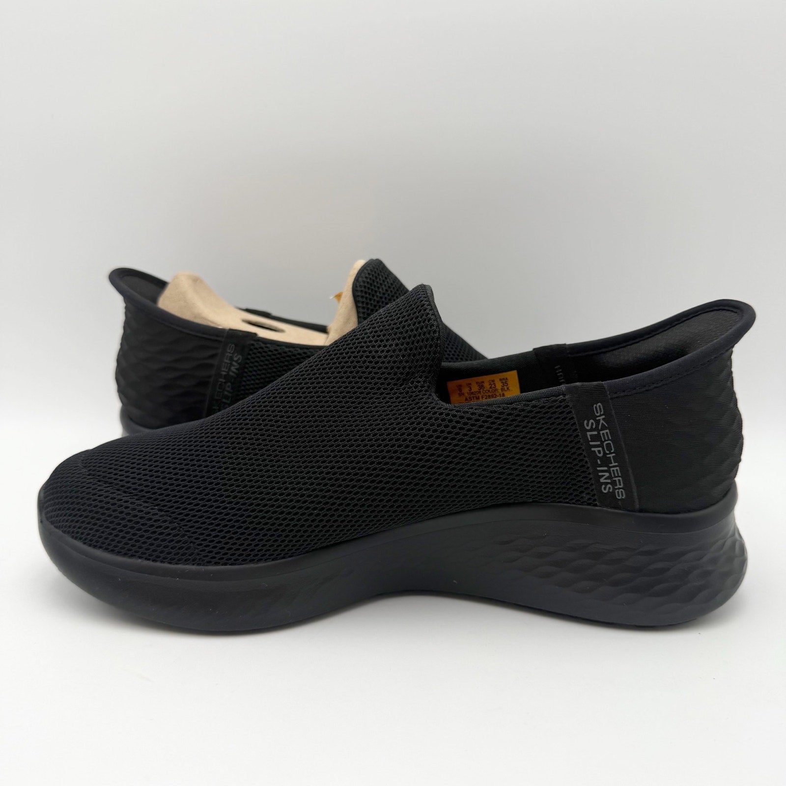 Skechers Womens Slip-Ins Lite Pro Work Sneakers Size 6 Black Slip Resistant NIB