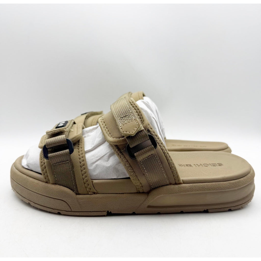 SEICHI Mens Sandoru Ichi Slide Sandals Size 10 EU 43 Tan NIB