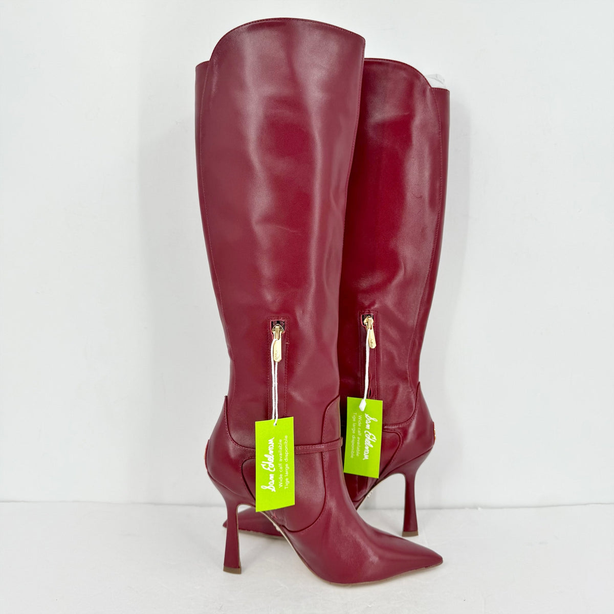 Sam Edelman Womens Elia Above The Knee High Boots US 6 M EU 36 Red Leather NIB