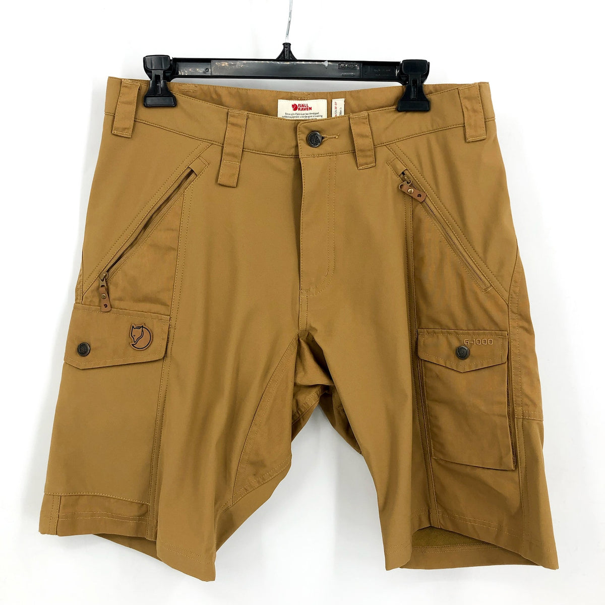 FJALLRAVEN Men's Abisko Outdoor Shorts Size 30- 31 Brown Tan Cargo G-1000 NWOT