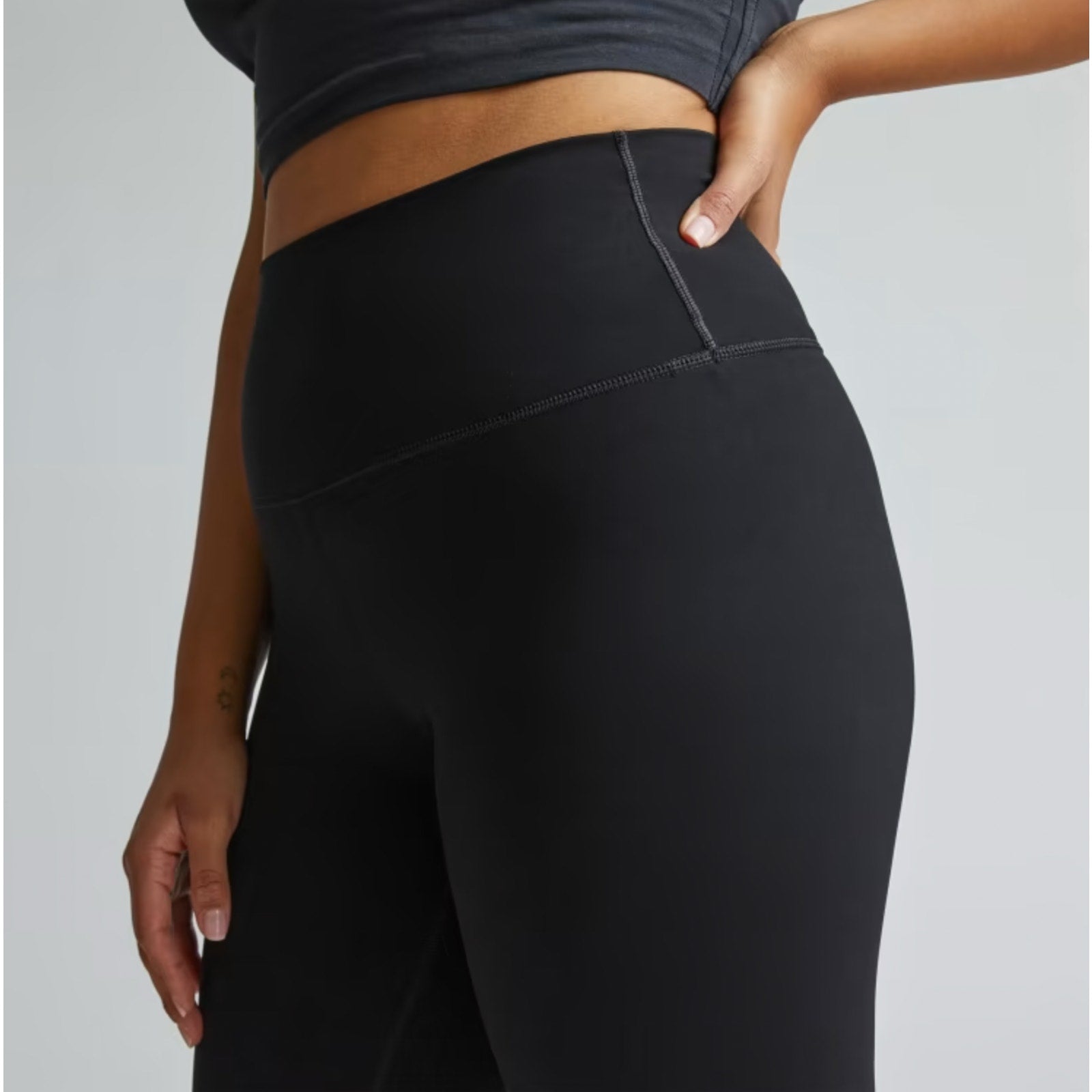 Everlane Womens The Perform Ankle Legging XS Black Extra High Waist Athletic NWT
