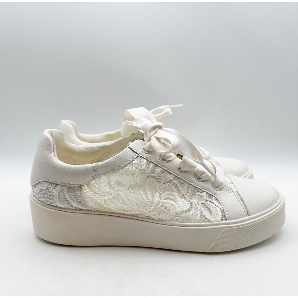Naturalizer Women's Morrison 2.1 Lace Sneakers Size 8 White Bridal NWOB