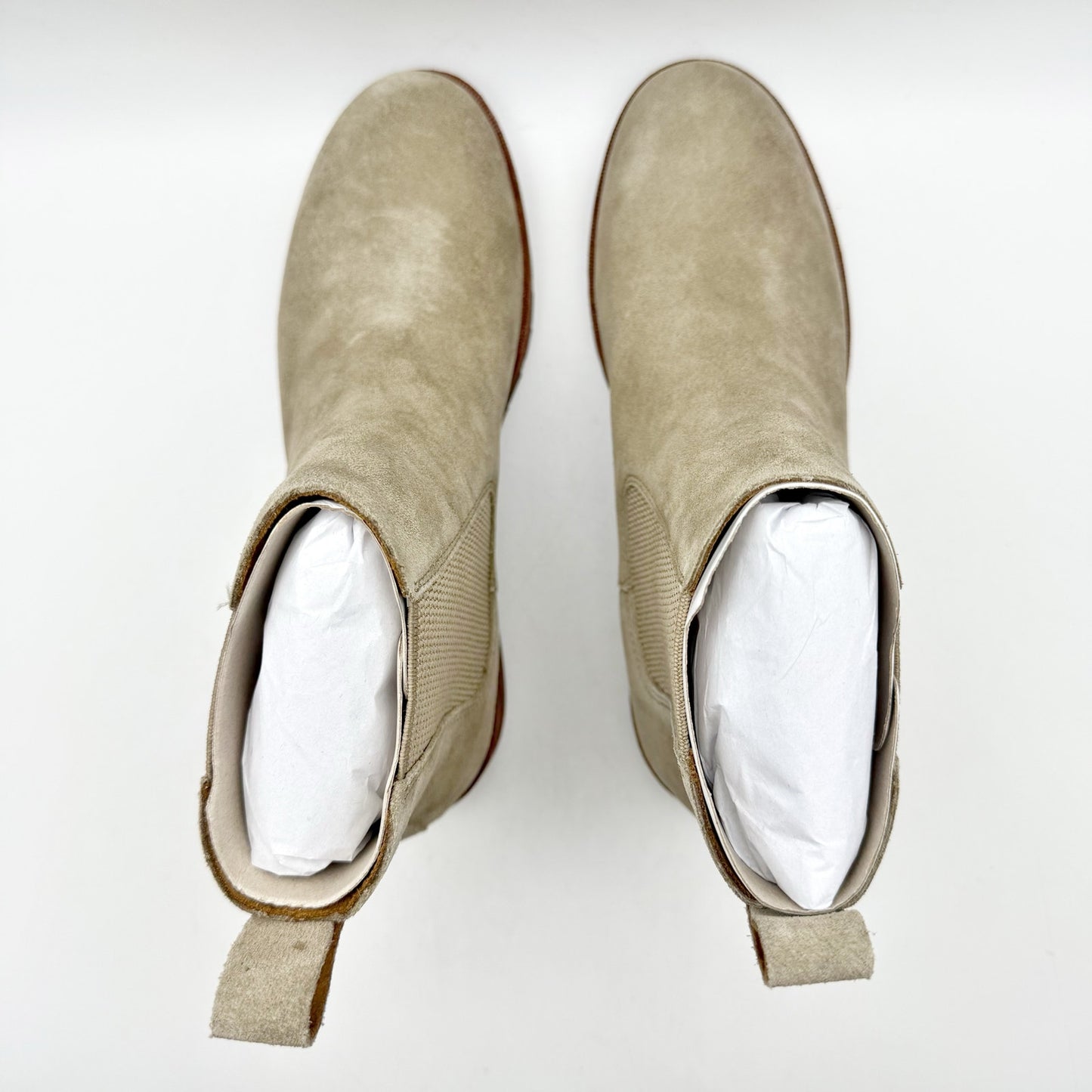 Kork Ease Womens Bristol Chelsea Ankle Boots US 6.5 M Taupe Suede NIB