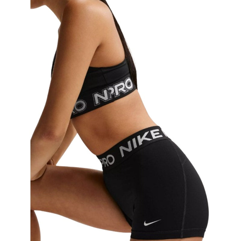 NIKE Pro 365 Dri-FIT Training 3" Mid Rise Bike Shorts Medium Black White NWT
