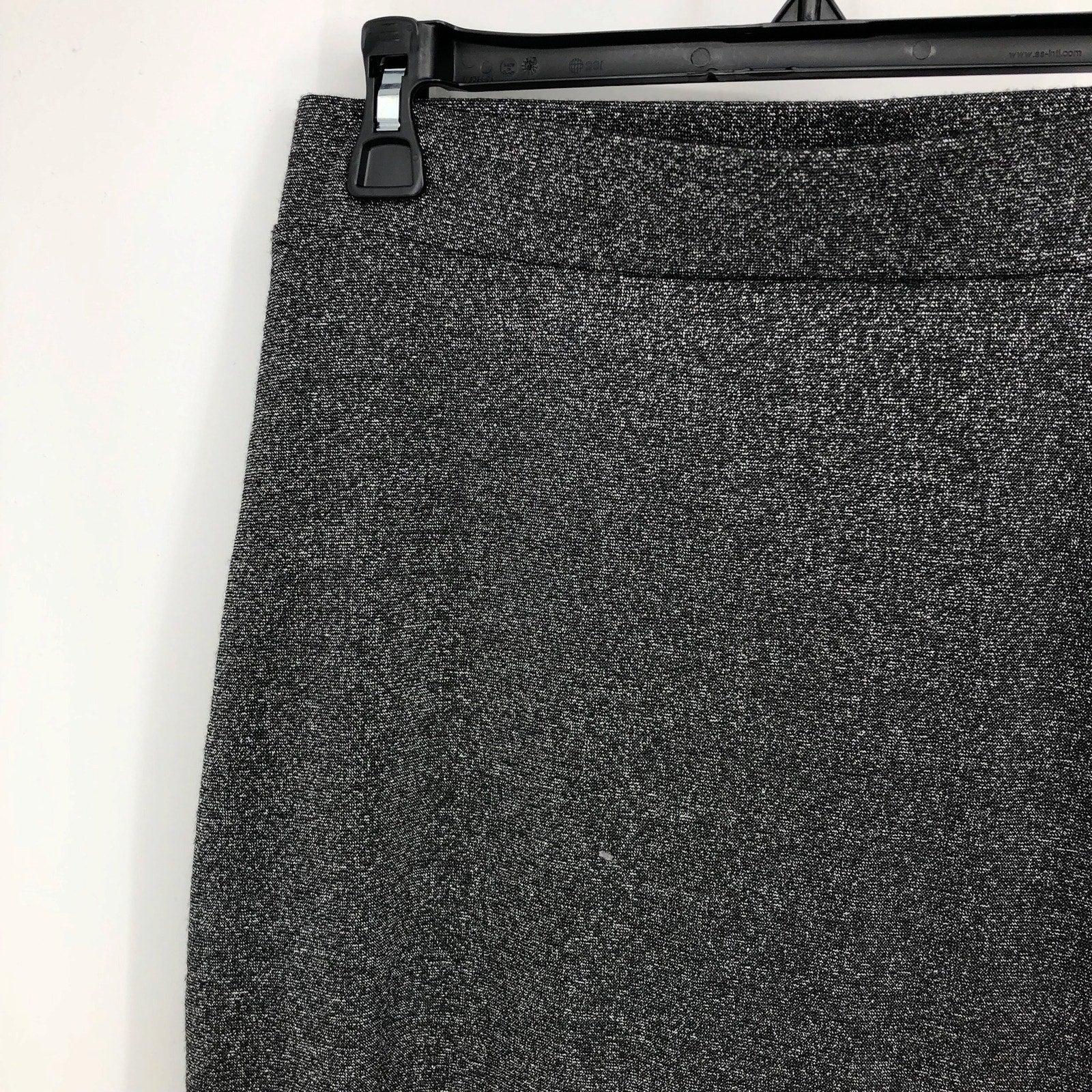 1.State Women's Sparkle Midi Skirt Small Rich Black Small Pull-On Side Slit NWOT