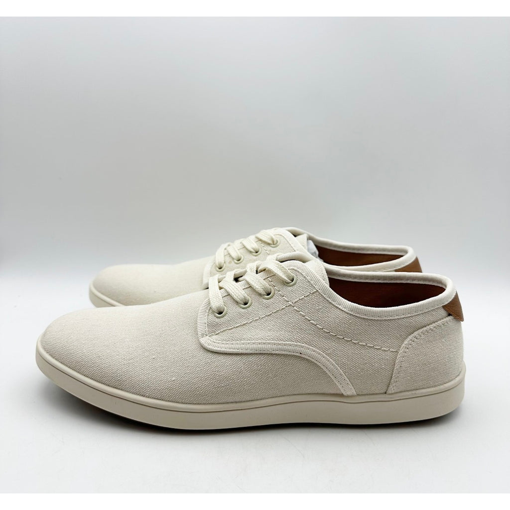STEVE MADDEN Mens Fenta Casual Sneakers Size 8.5 M Cream White Fabric NIB