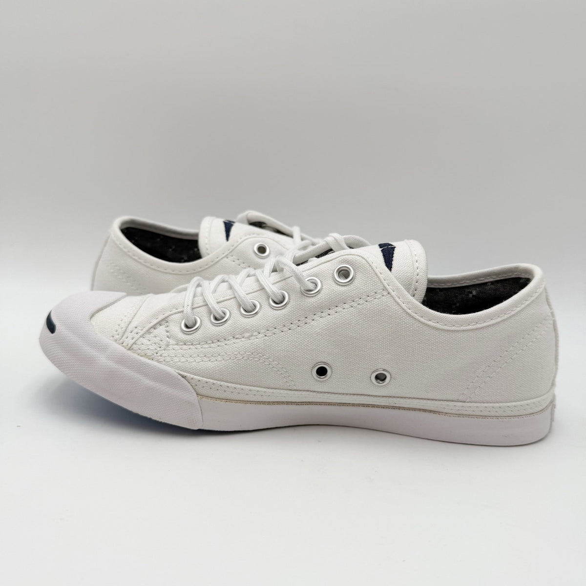 Converse Womens Jack Purcell Casual Low Sneakers Size 6.5 White Canvas NIB