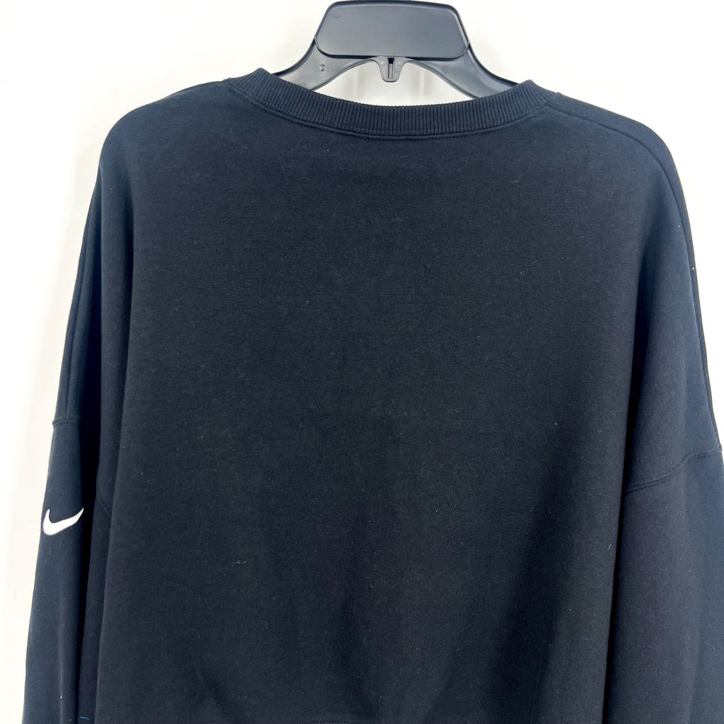 Nike Womens Carolina Panthers Oversized Rewind Sweatshirt Large Black NWT
