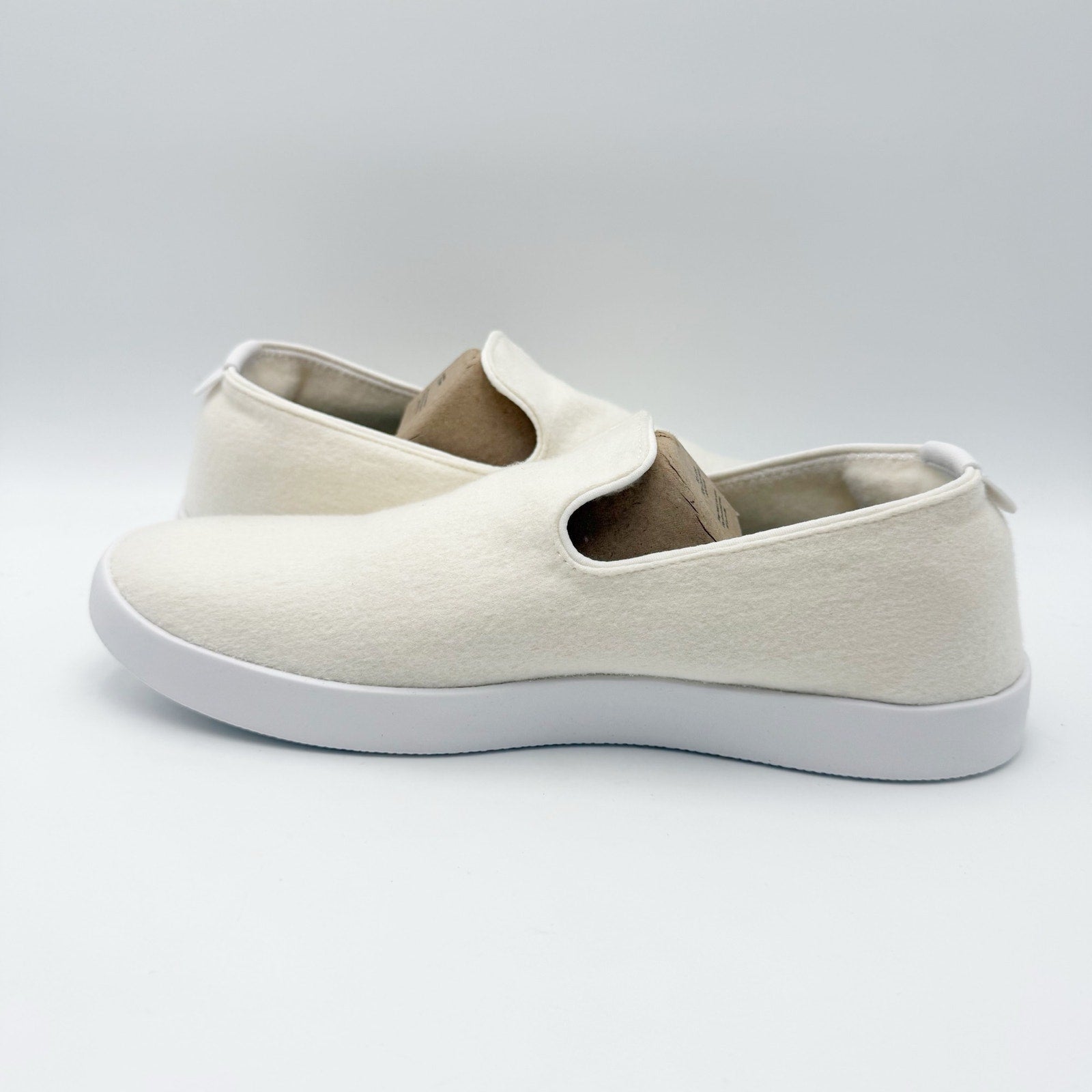 AllBirds Mens Wool Lounger Casual Sneakers Size 8 EU 40.5 White Slip On NIB