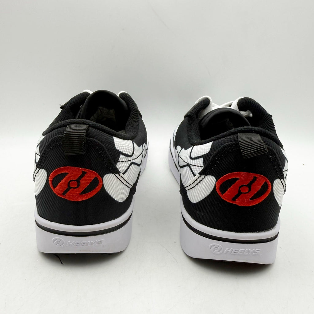 Heelys Kids Pro 20 Prints Skate Shoes US 3 EU 34 Black Canvas Skeleton Print EUC