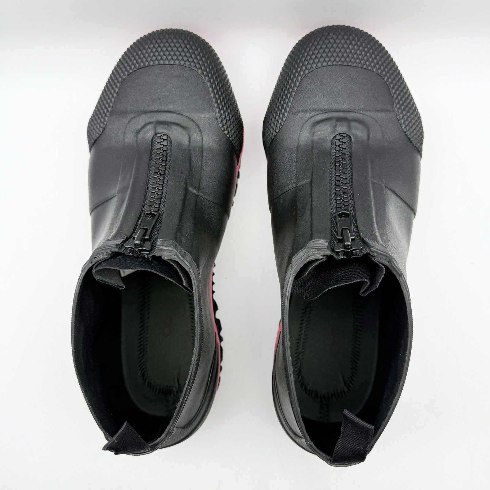 Bogs Mens Overshoe Zip Work Shoes US 10 EU 43 Black Composite Toe Waterproof NIB