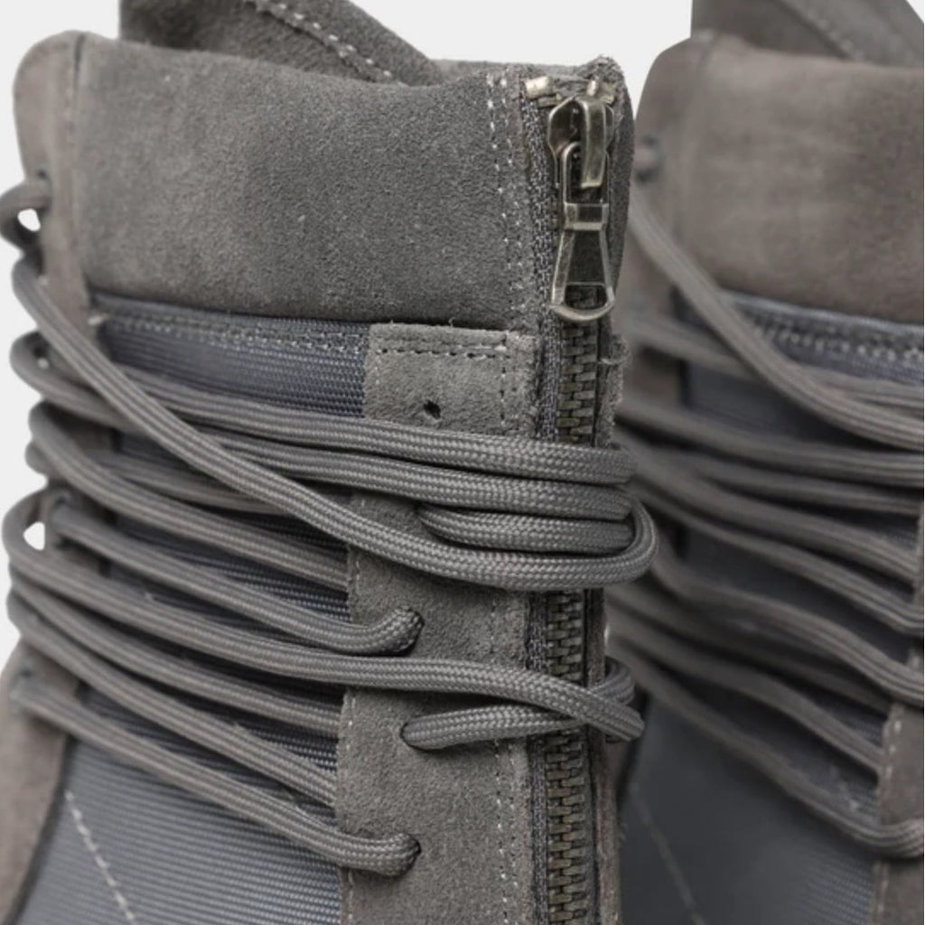 Saint Morta Mens Revenant Combat Boots Size 8 EU 42 Dark Grey Suede NIB