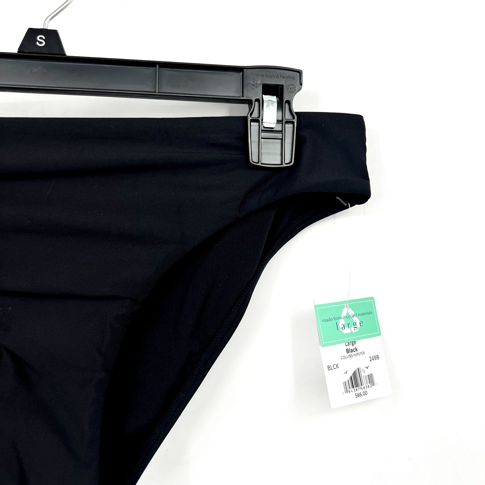 SUNSETS Women's Collins Hipster Bikini Bottom Large Black NWT