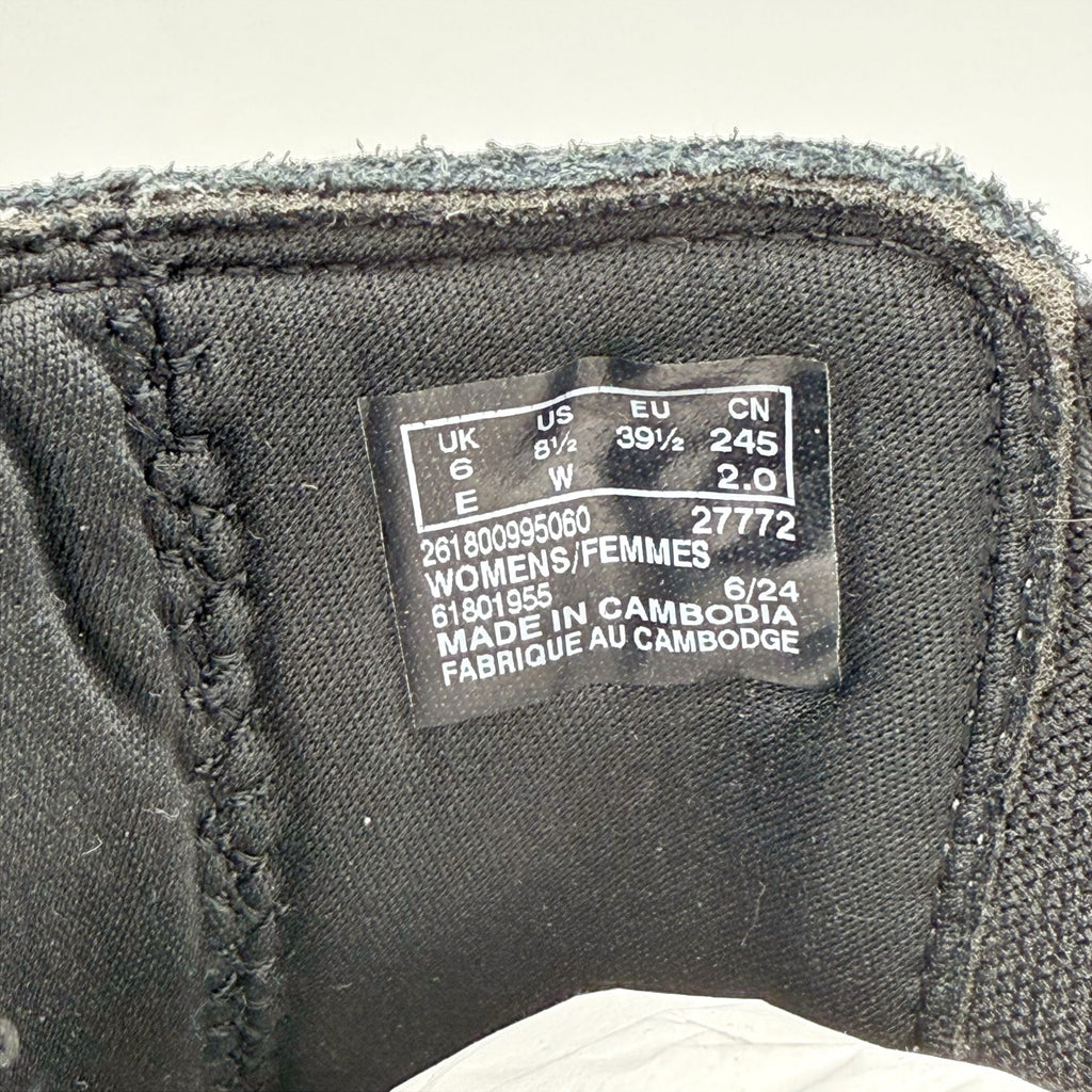 Clarks Womens Noralyn Ankle Boots US 8.5 Wide EU 39.5 Black Suede NIB