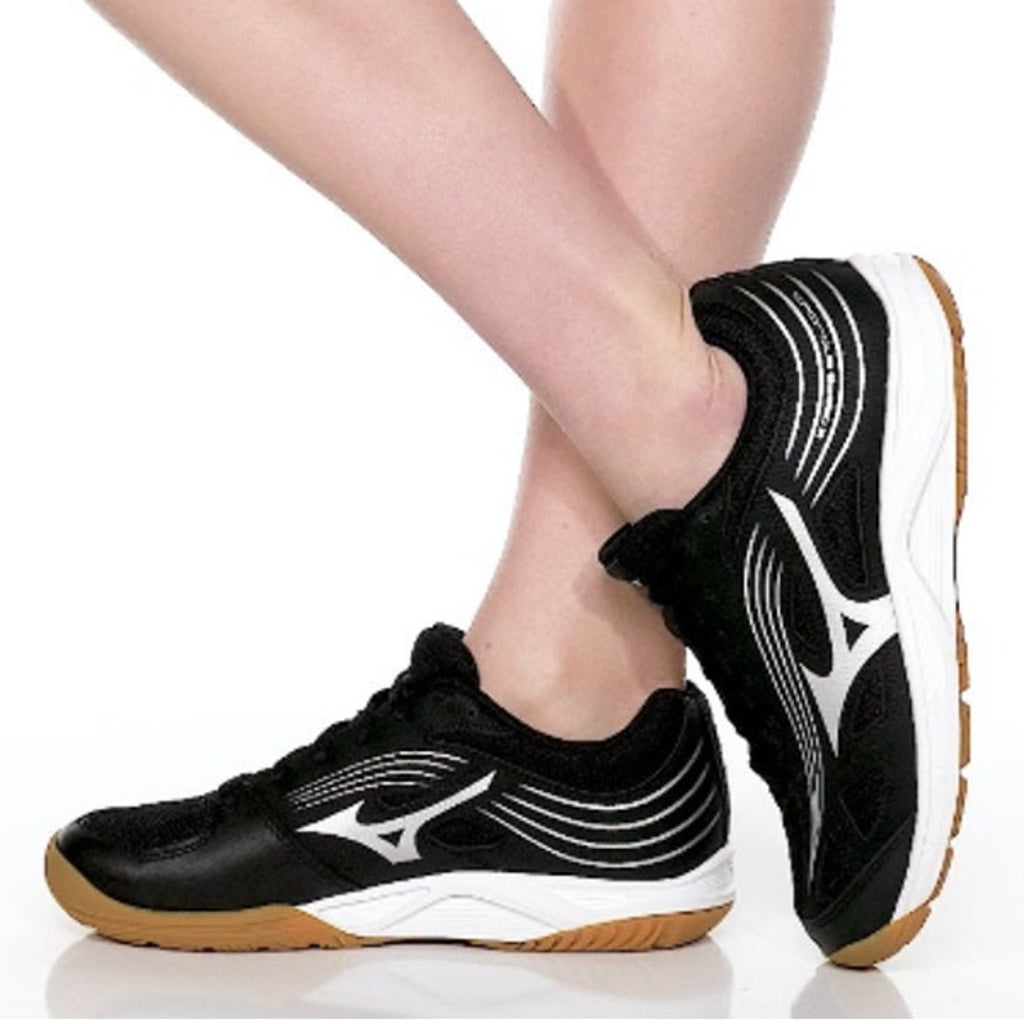 MIZUNO Womens Cyclone Speed 3 Volleyball Shoes Size 6.5 Black Silver NWOB