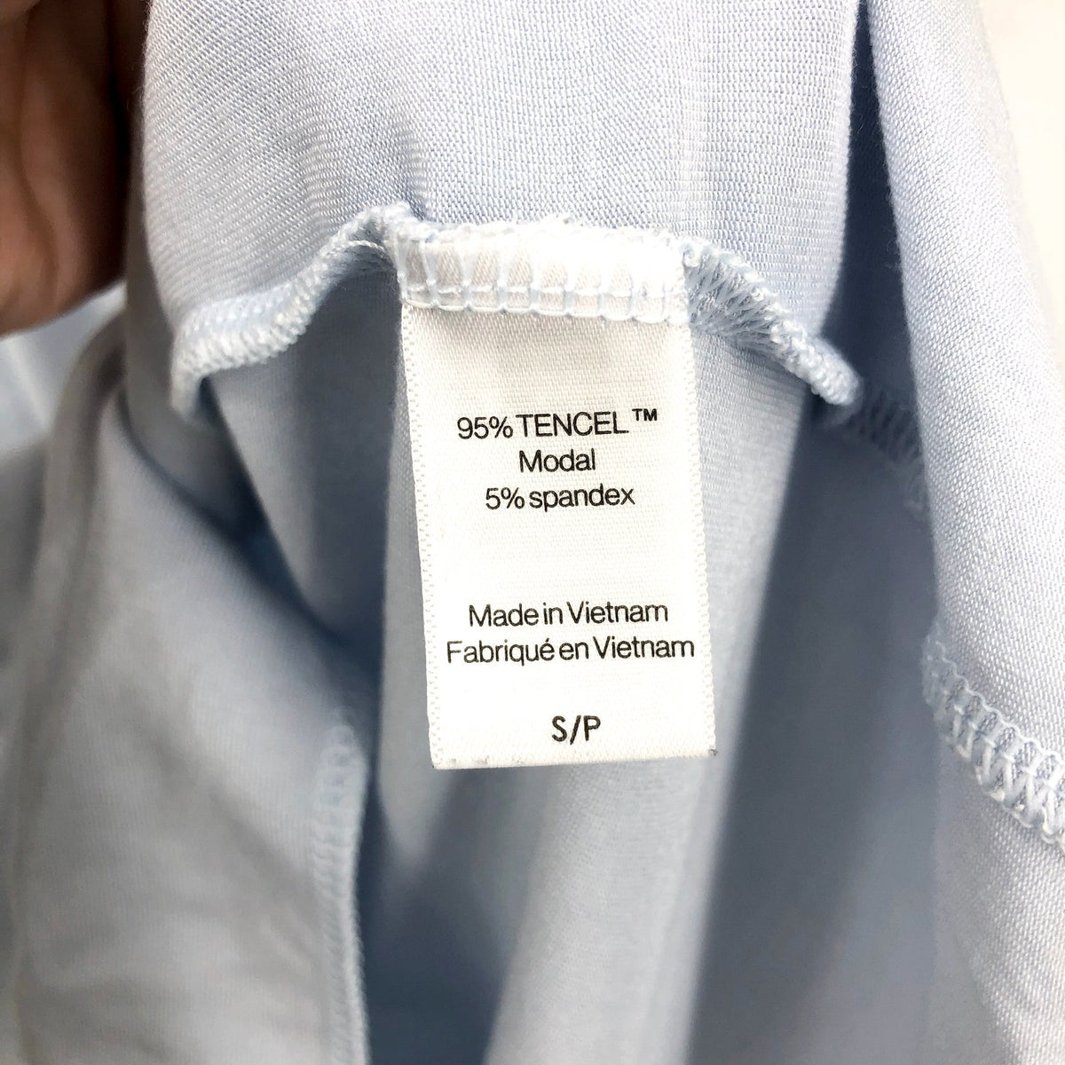 EBERJEY Gisele Relaxed Short PJ Set Small Ice Blue Ivory TENCEL Modal NWOT