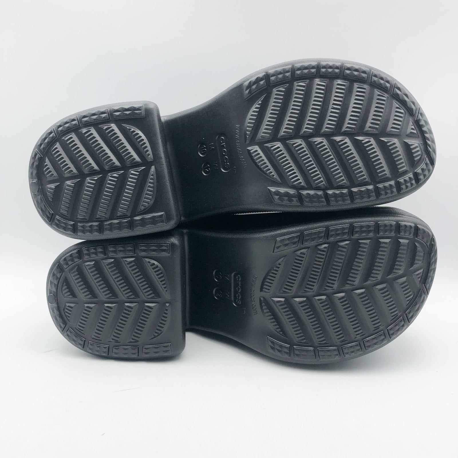 Crocs Womens Siren Crush Clogs Size 12 Black Platform Heels NWT