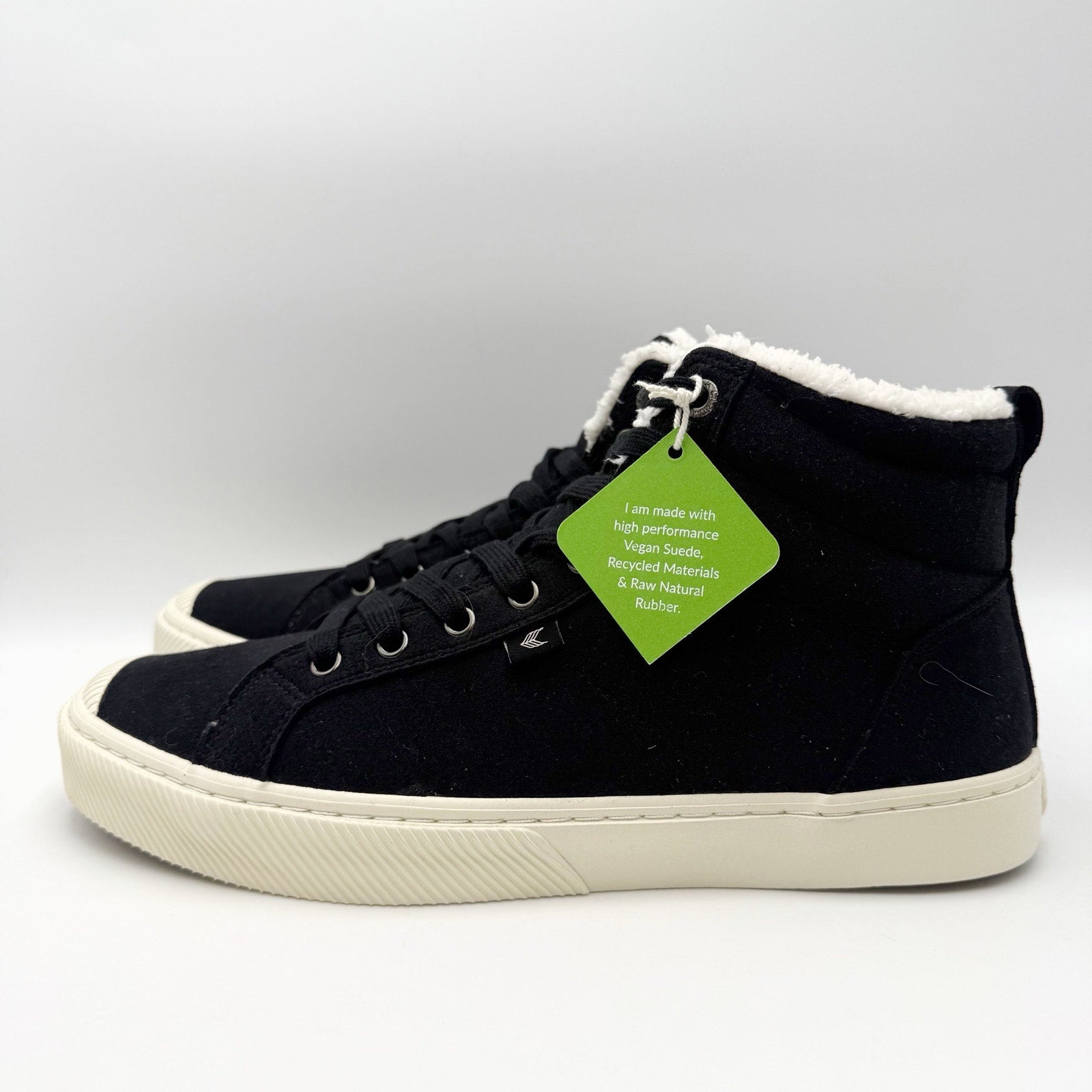 Cariuma Mens OCA Therma High Top Sneakers US 11 Black White Water Repellant NIB