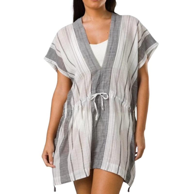PRANA Women's Marina Bay Tunic Cover Up Small Charcoal Gray Cotton Dress NWT