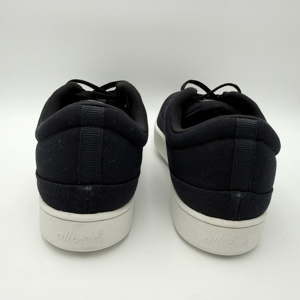 ALLBIRDS Mens Canvas Pacer Casual Sneakers Size 11 EU 43.5 Black White NIB