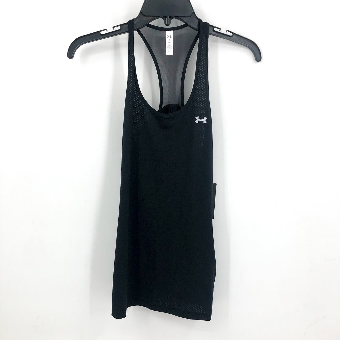 UNDER ARMOUR Women's Heatgear Racer Tank Top Small Black NWT