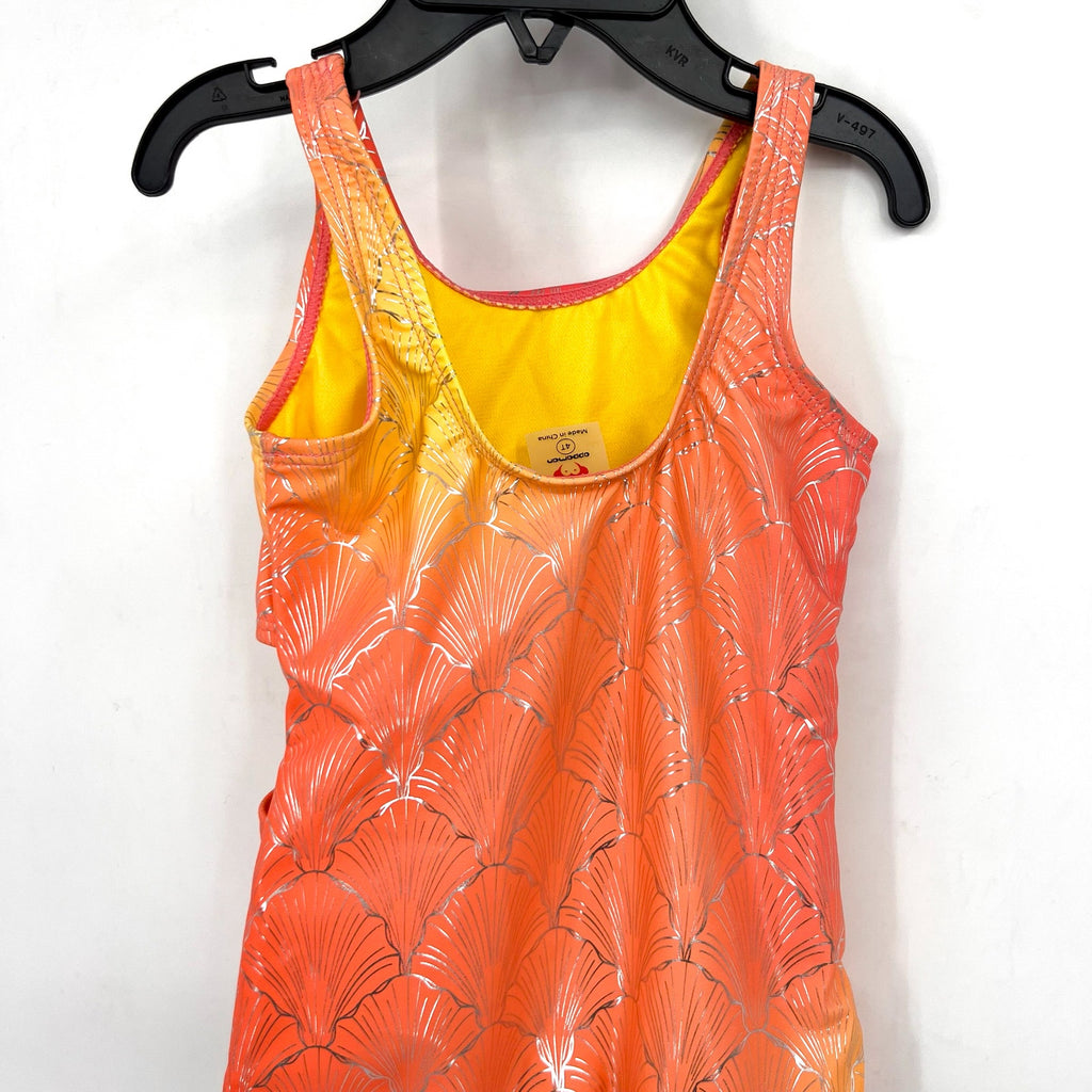 APPAMAN Girl's Erika One Piece Swimsuit 4T Seashells Pink Orange UPF NWT
