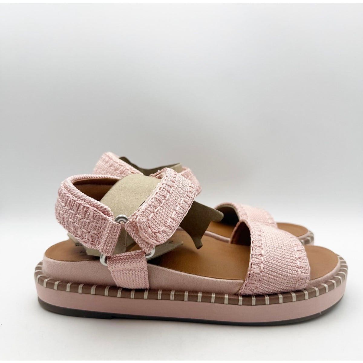 Lucky Brand Womens Ullaniah Platform Sandals Size 7M Pink Blush Ankle Strap NIB