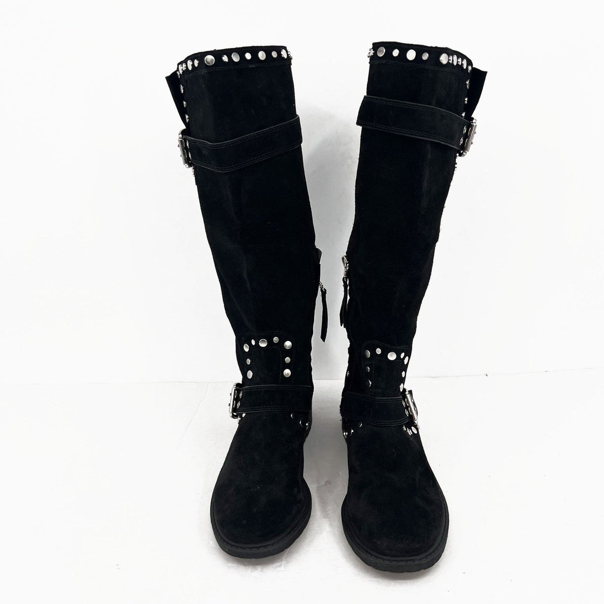 Sam Edelman Womens Deryn Studded Knee High Boots Size 10.5 EU 40.5 Black NWOB