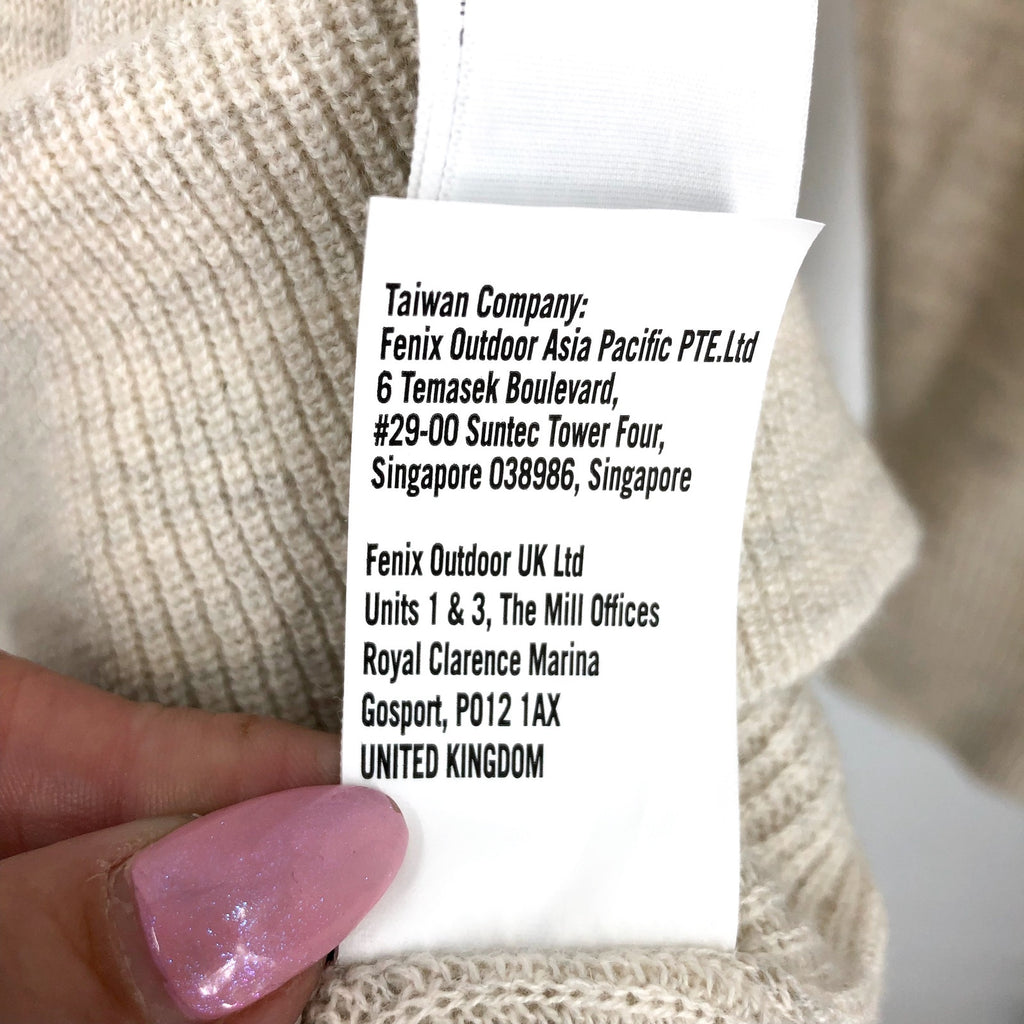 ROYAL ROBBINS Women's Westlands Sweater Small Cream Merino Wool NWT