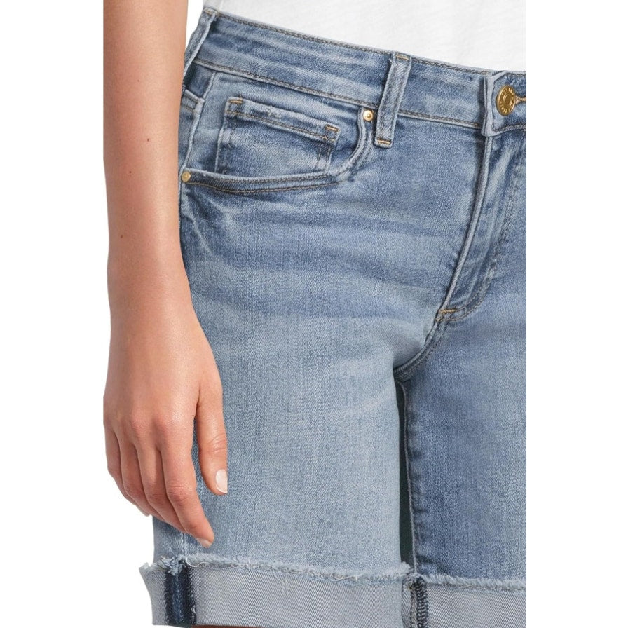 KUT FROM THE KLOTH Women's Catherine Boyfriend Denim Shorts Size 10 Blue NWT