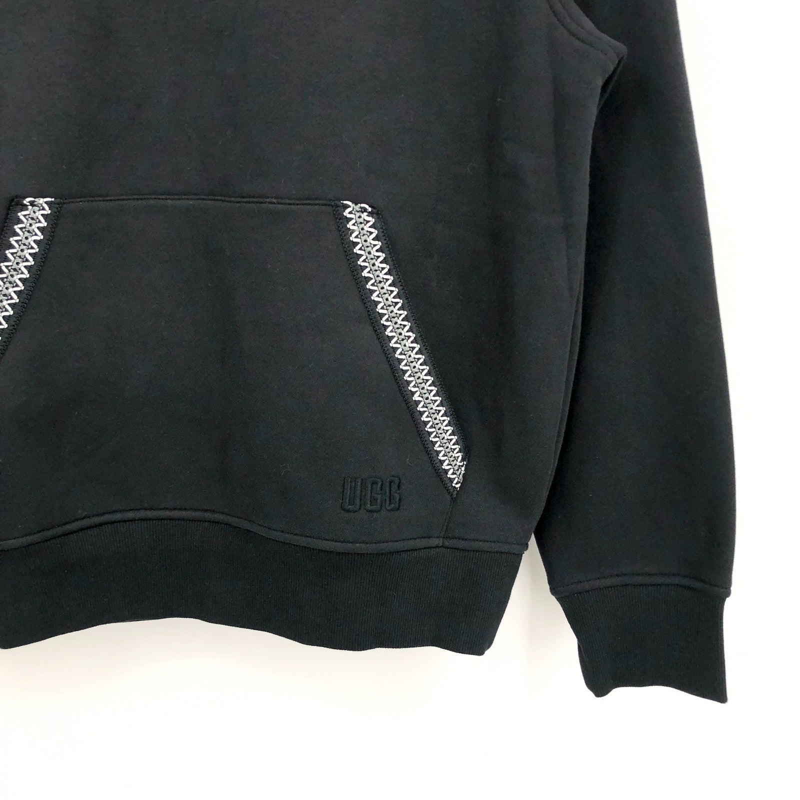 UGG Men's Tasman Pullover Hoodie Small Black Tarr Sweatshirt UGGBraid NWT