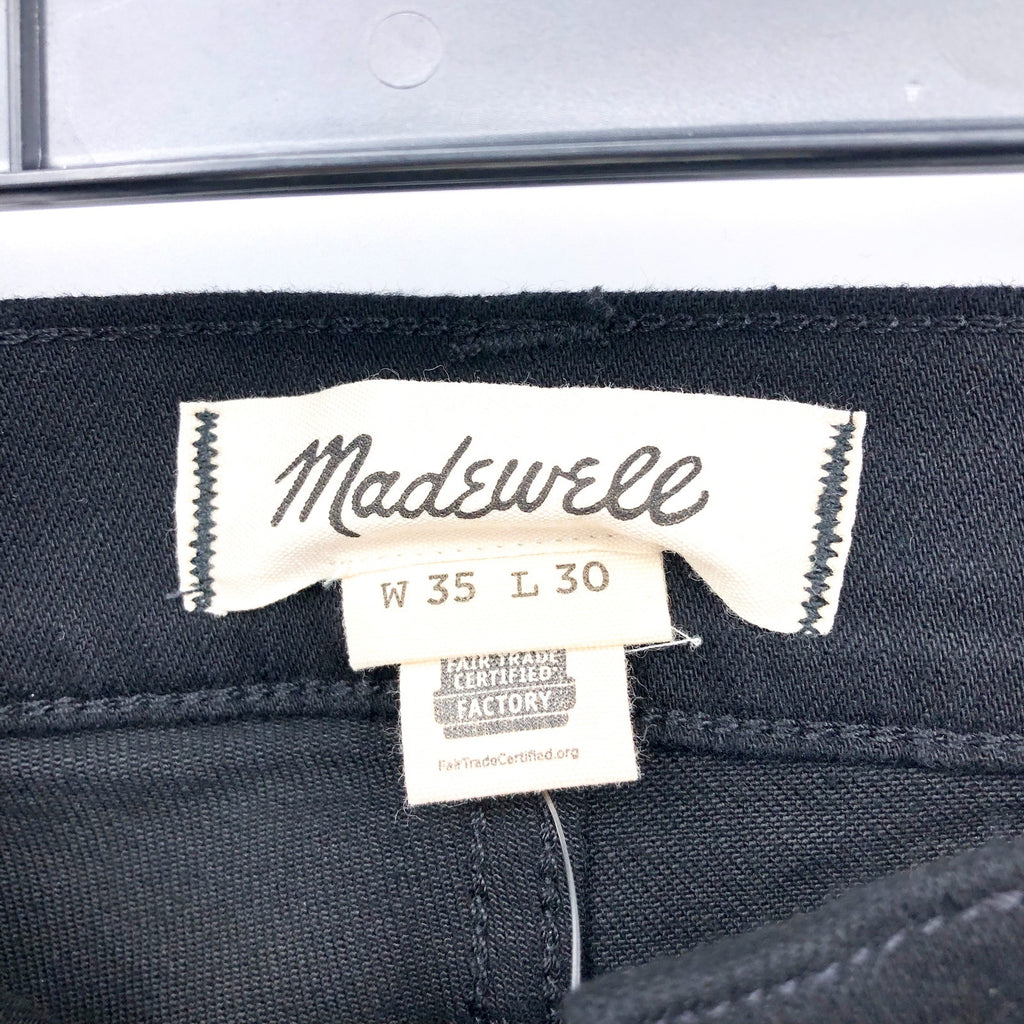MADEWELL Men's Slim Jeans 35x30 Black Bainhart Wash COOLMAX Denim ND479 NWT