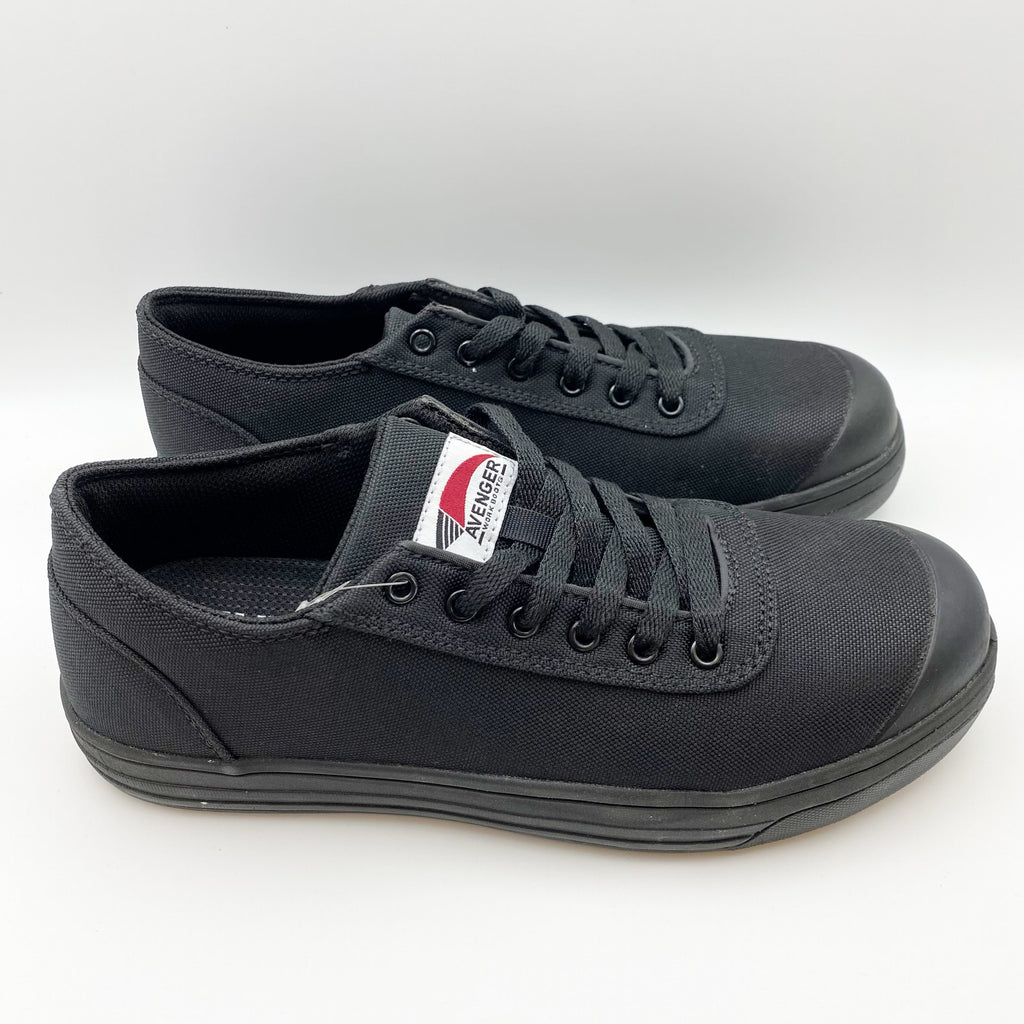 Avenger Mens Blade Low Work Shoes 9 WIDE Black Comp Toe A123 SR EH NIB