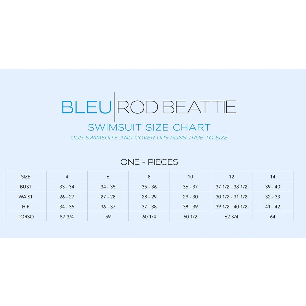 BLEU ROD BEATTIE Don’t Mesh with Me V-Neck One-Piece Swimsuit Size 8 Blue NWT