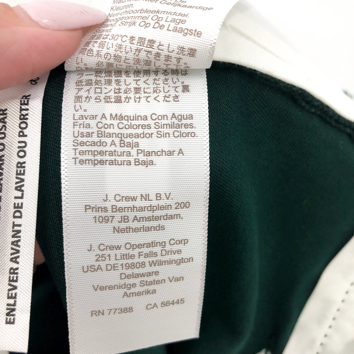 J.CREW Men's Slim-fit Flex Chino Pants 32x30 Dark Green Flat Front H3167 NWOT